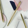 Slim Gold Ballpoint Pen with Black Ink from Aim Studio