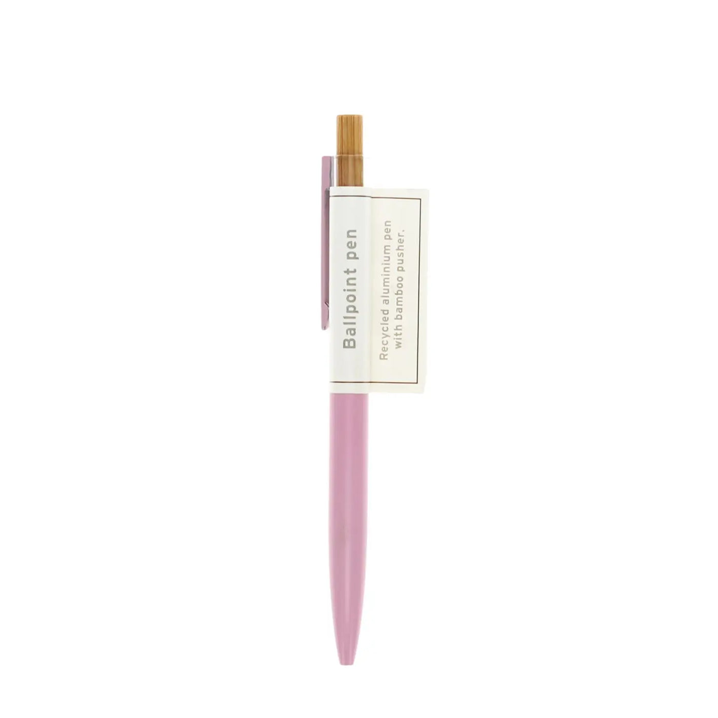 Baby Pink Recycled Aluminium Balpoint Pen