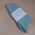 Women's Baby Blue Alpaca Wool Bed Socks