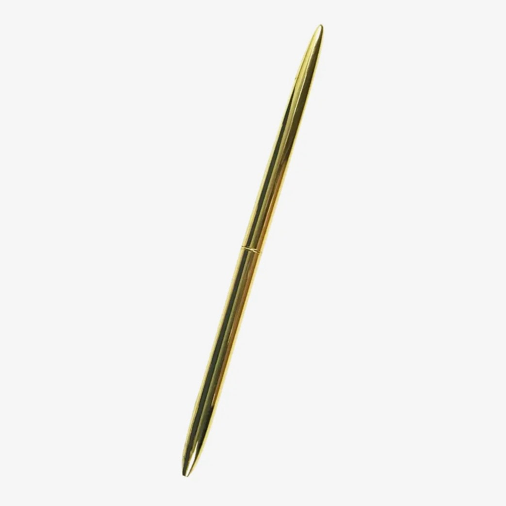 Slim Gold Ballpoint Pen with Black Ink from Aim Studio