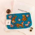 Elizabeth Scarlett Blue Tiger Pouch