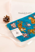 Elizabeth Scarlett Blue Tiger Pouch