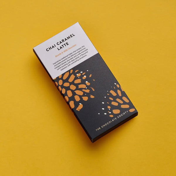 Chai Caramel Latte Blonde and Milk Chocolate Bar from The Chocolate Society