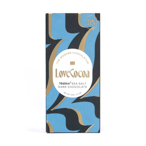 Maldon Sea Salt Dark Mini Chocolate Bar from Love Cocoa
