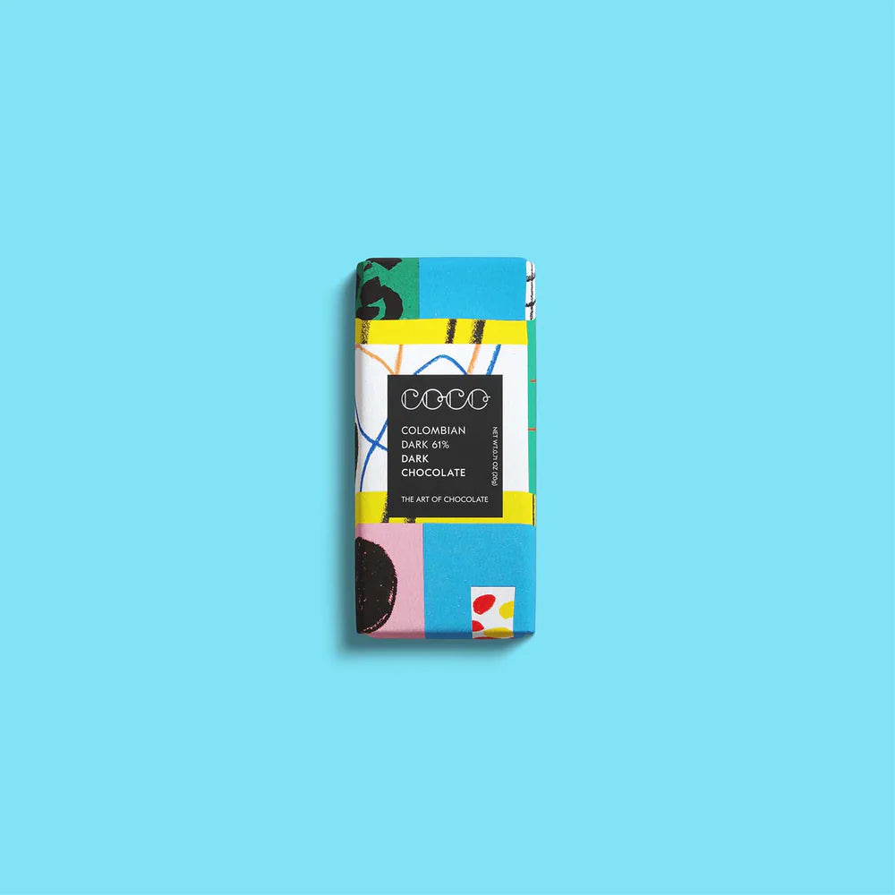 Vegan Mini Columbian Dark Chocolate bar by Coco Chocolatier