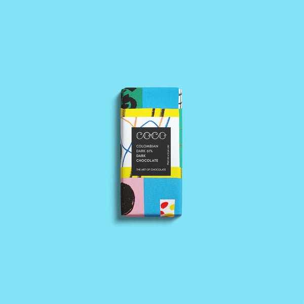 Vegan Mini Columbian Dark Chocolate bar by Coco Chocolatier