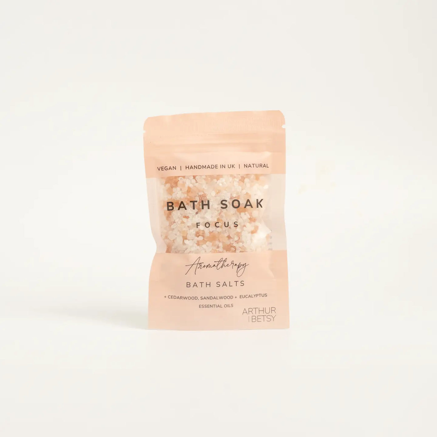 Vegan Focus Aromatherapy Bath Salts by Arthur Betsy