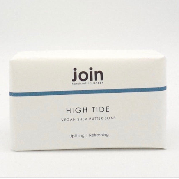 Join High Tide Vegan Shea Butter Soap on a white back ground