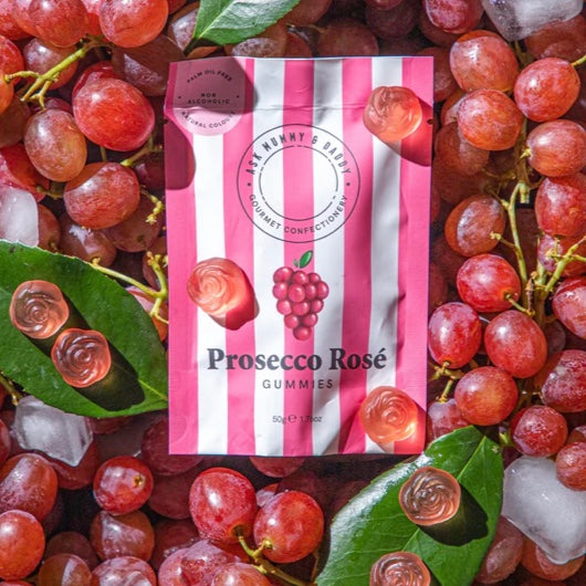 Prosecco Rose Gummies from Ask Mummy and Daddy